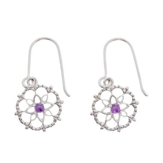 FLOWER-Ohrringe Silber