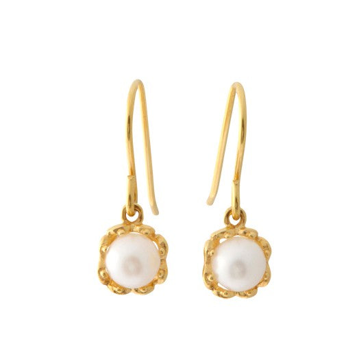 PEARLS IN 4 HEARTS-Ohrringe Gold