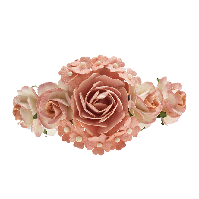 Blumenarmband Apricot