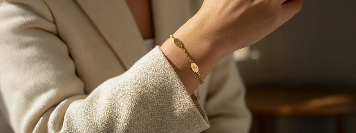 Getragenes Gold-Armband von Hope22