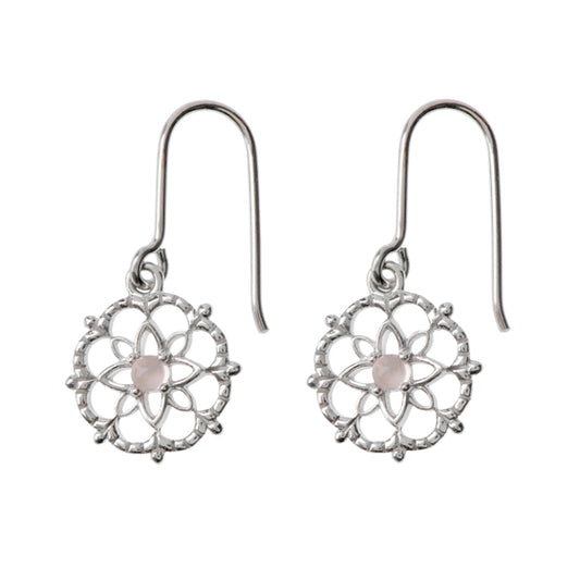 FLOWER-Ohrringe Silber