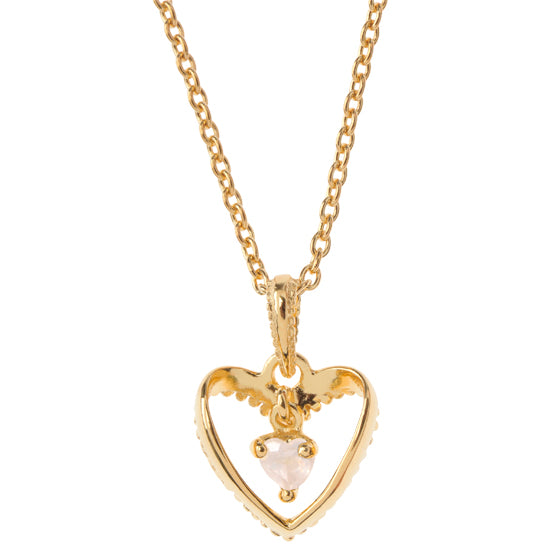 SWINGING HEART IN HEART-Kette
