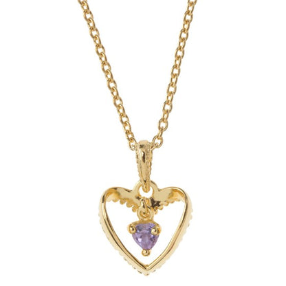 SWINGING HEART IN HEART-Kette