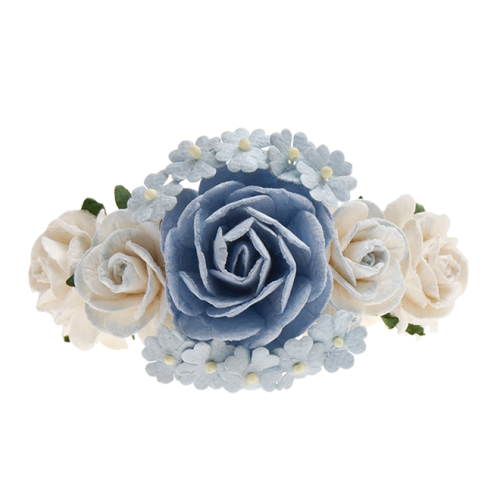 Blumenarmband Blau